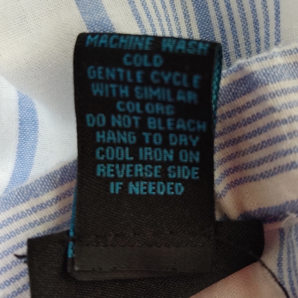 Rue21 Blouse Light Blue & White Striped Size 1X - Picture 7 of 10